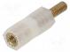Insulating sleeve  hexagonal  M3  M3  L  15mm  Spanner  6mm  UL94V-2