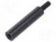 Screwed spacer sleeve  cylindrical  polyamide  M3  M3  25mm  black