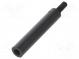 Screwed spacer sleeve  cylindrical  polyamide  M3  M3  30mm  black
