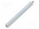 Screwed spacer sleeve  55mm  Int.thread  M3  Ext.thread  M3  steel