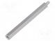 Screwed spacer sleeve  60mm  Int.thread  M3  Ext.thread  M3  steel