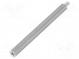 Screwed spacer sleeve  60mm  Int.thread  M3  Ext.thread  M3