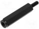 Screwed spacer sleeve  hexagonal  polyamide  M4  M4  L  30mm  black