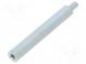 Screwed spacer sleeve  50mm  Int.thread  M4  Ext.thread  M4  steel