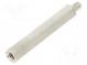 Screwed spacer sleeve  50mm  Int.thread  M5  Ext.thread  M5  brass