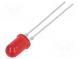 LED  5mm  red  10÷50mcd  28°  10mA  2÷3V  Front  convex  No.of term  2