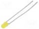 LED  3mm  yellow  1.6÷10mcd  30°  Front  convex  Pitch  2.54mm