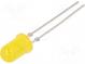 LED  5mm  yellow  1.6÷10mcd  30°  10mA  2.4÷3V  Front  convex