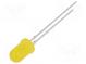 LED  5mm  yellow  6.3÷14mcd  60°  10mA  2.4÷3V  Front  convex