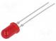 LED  5mm  red  4÷15mcd  30°  20mA  2÷3V  Front  convex  No.of term  2