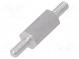 Screwed spacer sleeve  10mm  Ext.thread  M2,5  hexagonal