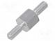 Screwed spacer sleeve  5mm  Ext.thread  M2,5  hexagonal