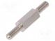 Screwed spacer sleeve  10mm  Ext.thread  M3  hexagonal  brass