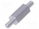 Screwed spacer sleeve  12mm  Ext.thread  M3  hexagonal  aluminium