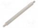 Screwed spacer sleeve  55mm  Ext.thread  M3  hexagonal  brass