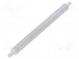 Screwed spacer sleeve  65mm  Ext.thread  M3  hexagonal  aluminium