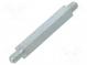 Screwed spacer sleeve  40mm  Ext.thread  M5  hexagonal  steel