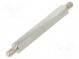 Screwed spacer sleeve  50mm  Ext.thread  M5  hexagonal  brass