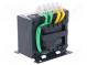 Transformer  mains  100VA  230VAC  24V  Leads  terminal block  IP00