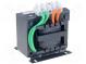 Transformer  mains  100VA  500VAC  230V  Leads  terminal block