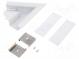 Connector 60°  white  aluminium  Application  VARIO30-05