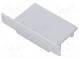 Cap for LED profiles  silver  ABS  Application  VARIO30-07