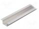 Profiles for LED modules  recessed  natural  L  1m  aluminium