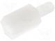 Screwed spacer sleeve  hexagonal  polyamide  M3  M3  9mm