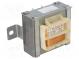Transformer  mains  10VA  230VAC  18.3V  8V  0.34A  0.7A  screw type