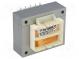 Transformer  mains  12VA  230VAC  9V  9V  0.65A  0.65A  screw type