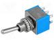 Switch  toggle  Positions 2  DPDT  ON-ON  3A/250VAC  -55÷85°C  20mΩ