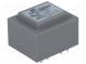 Transformer  encapsulated  1.5VA  230VAC  6V  6V  0.1A  0.1A  PCB