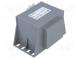 Transformer  encapsulated  50VA  230VAC  12V  screw type  1kg  IP00
