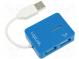 Hub USB  USB 1.1,USB 2.0  PnP  blue  Number of ports  4  480Mbps