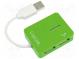 Hub USB  USB 1.1,USB 2.0  PnP  green  Number of ports  4  480Mbps