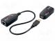 USB extender  USB 1.1,USB 2.0  black  Cat 5e,6