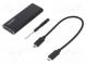 Hard discs housing  M.2  supports 1x M.2 SATA SSD  V  USB 3.1