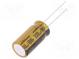 Capacitor  electrolytic  THT  330uF  100VDC  Ø12.5x25mm  Pitch  5mm