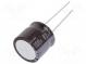 Capacitor  electrolytic  low ESR  THT  82uF  100VDC  Ø16x15mm  ±20%