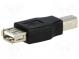Adapter  USB 2.0  USB A socket, USB B plug