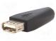 Adapter  USB 2.0  USB A socket, Jack 3.5mm 3pin socket