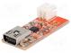 USB Li-Po battery charger  JST 2.0mm,USB B mini  30x13mm  470mA