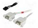 Adapter  USB 2.0  USB A socket x2,5pin pin header x2  0.5m