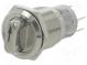 Переключатель  поворотный  Пол  2  SPDT  0,5A/220ВAC  1A/24ВDC