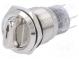 Переключатель  поворотный  Пол  2  SPDT  0,5A/220ВAC  1A/24ВDC