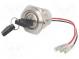 Switch  key switch  Stabl.pos  3  Contacts  3PST  Ø30mm  Key  flat