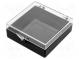 Container  single  polystyrene,polycarbonate  65x65x20mm