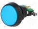 Switch  push-button  Pos  2  SPDT  10A/250VAC  ON-(ON)  Illumin  LED
