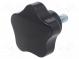 Knob  Ø  50mm  Ext.thread  M8  20mm  H  33mm  duroplast PF  VC.192-P