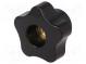 Knob  Ø  40mm  Int.thread  M8  18mm  H  28mm  duroplast PF  -20÷110°C